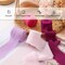 Pretty Jolly Pink Purple Chiffon Ribbon for Gift Wrapping 4 Rolls 2 Inch x 5Yd Silk Ribbons Handmade Fringe Fabric Ribbon for Flower Bouquet,Wedding Invitations,DIY Crafts and Hair Bows